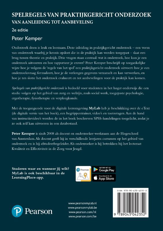 Achterkant van Spelregels van praktijkgericht onderzoek