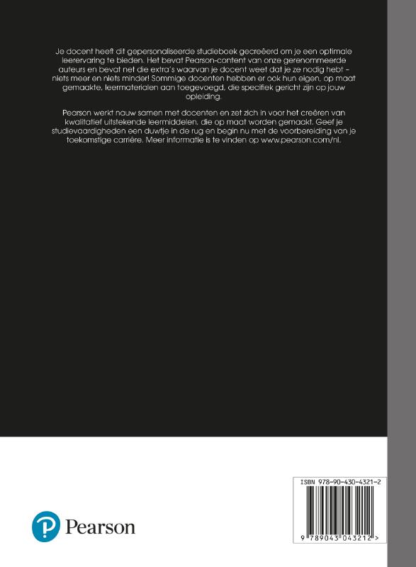 Achterkant van Conceptuele natuurkunde met technische toepassingen, custom editie