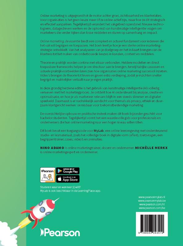 Achterkant van Online marketing, de essentie