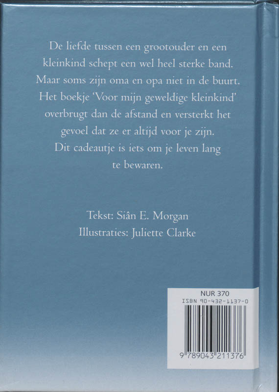 Achterkant van Voor mijn geweldige kleinkind