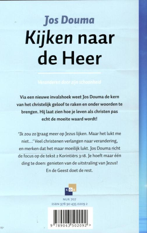 Achterkant van Kijken naar de Heer