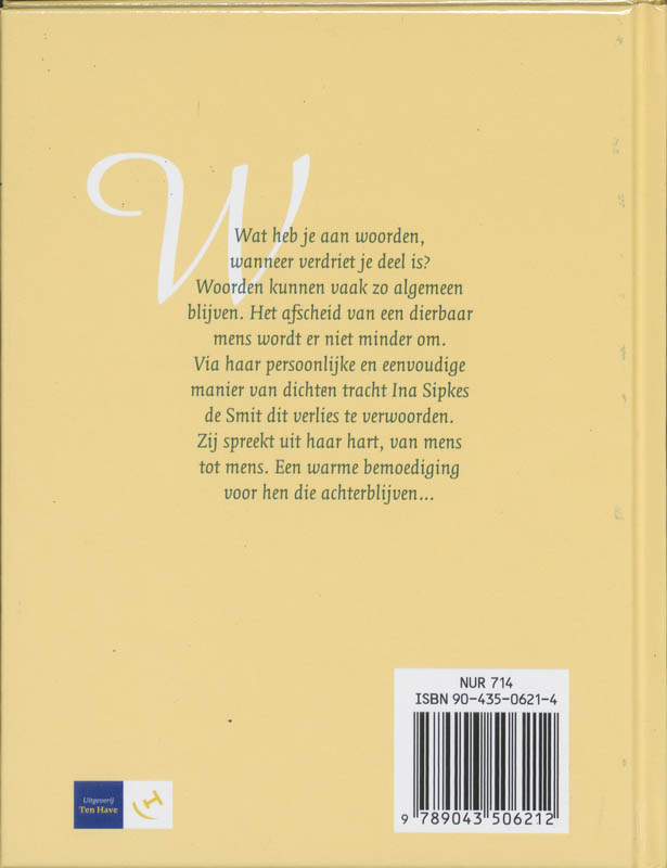 Achterkant van Voor hen die achter blijven