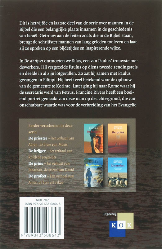 Achterkant van De schrijver