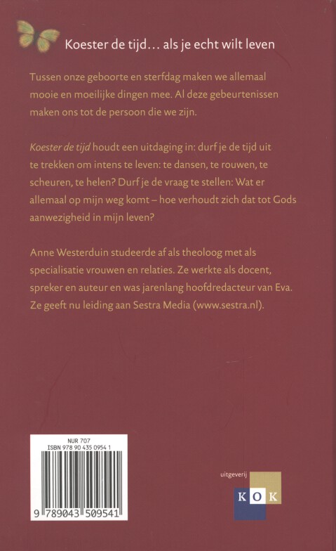 Achterkant van Koester de tijd