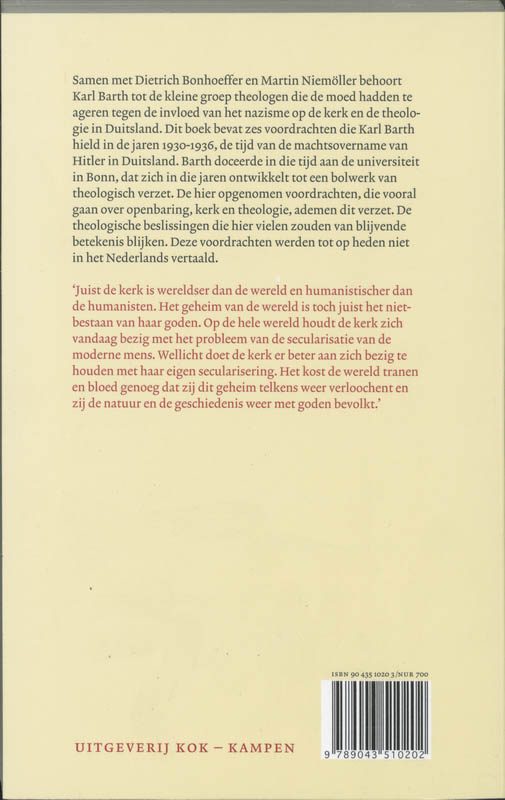Achterkant van God is God