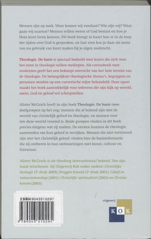 Achterkant van Theologie