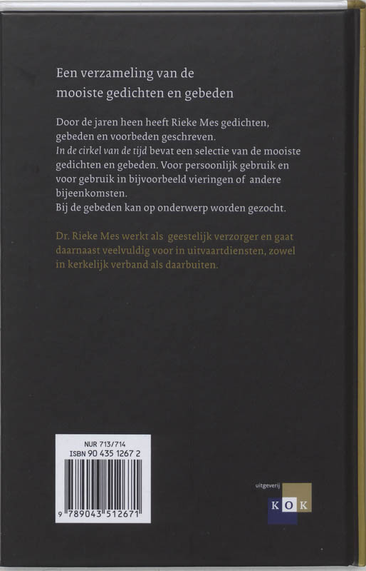 Achterkant van In de cirkel van de tijd