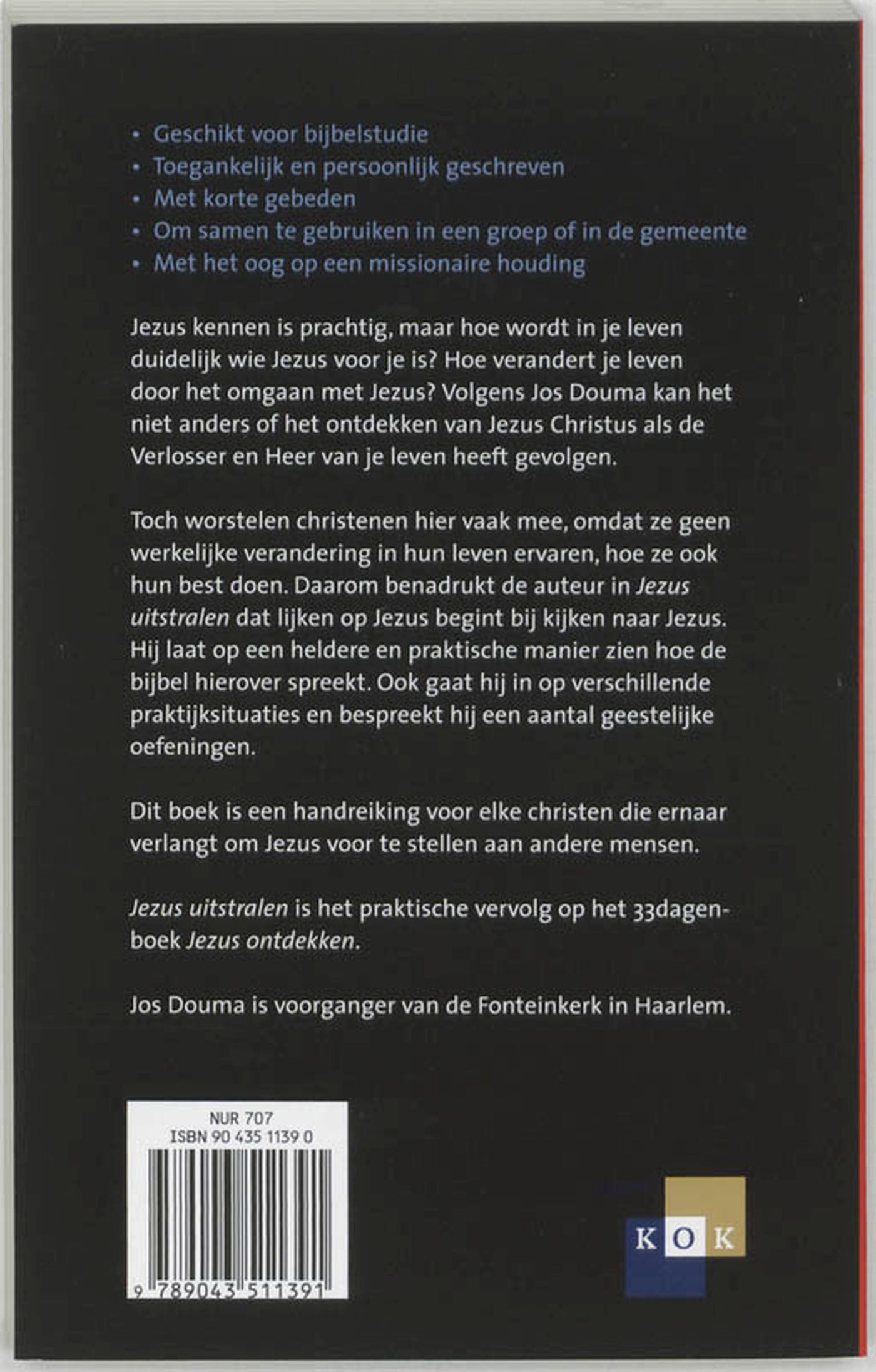 Achterkant van Jezus uitstralen