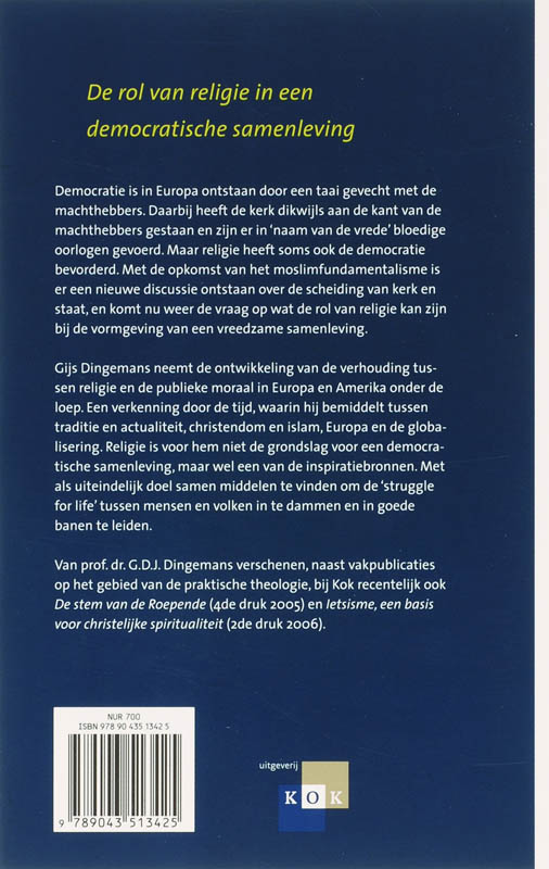 Achterkant van In vredesnaam