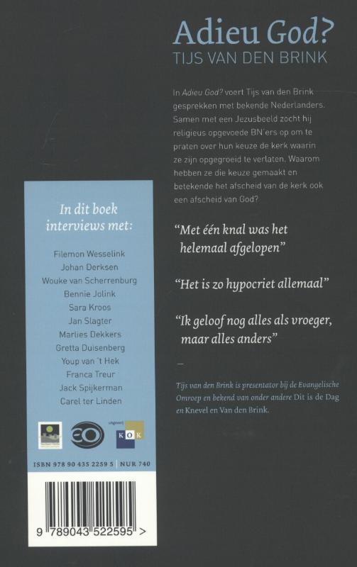 Achterkant van Adieu God?