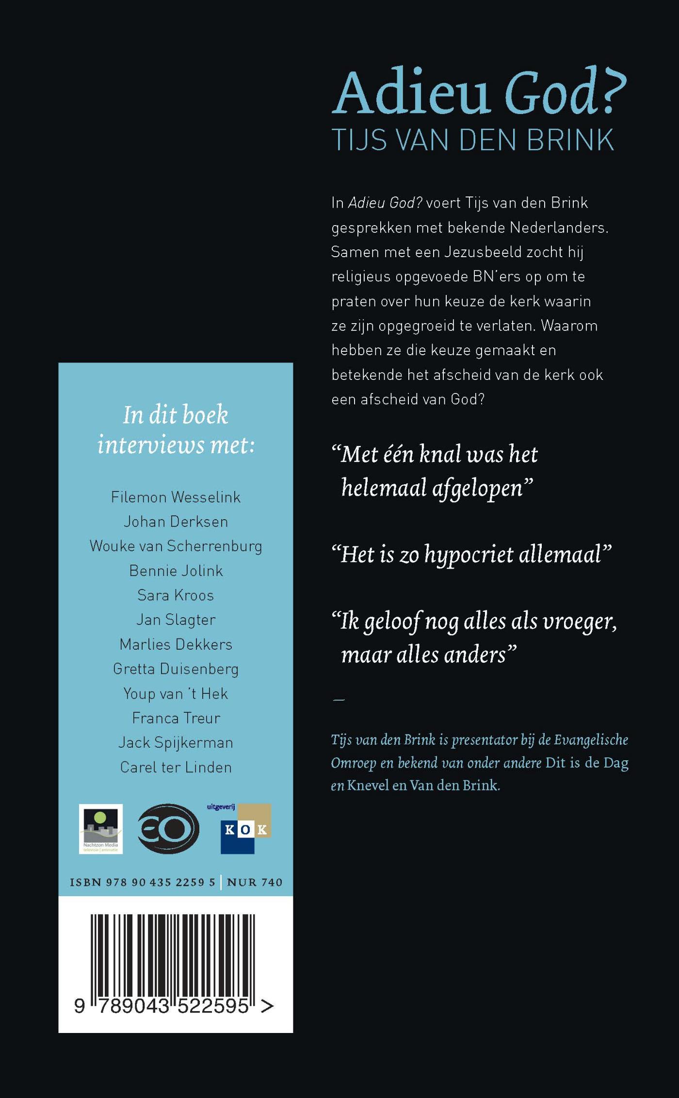 Achterkant van Adieu God?
