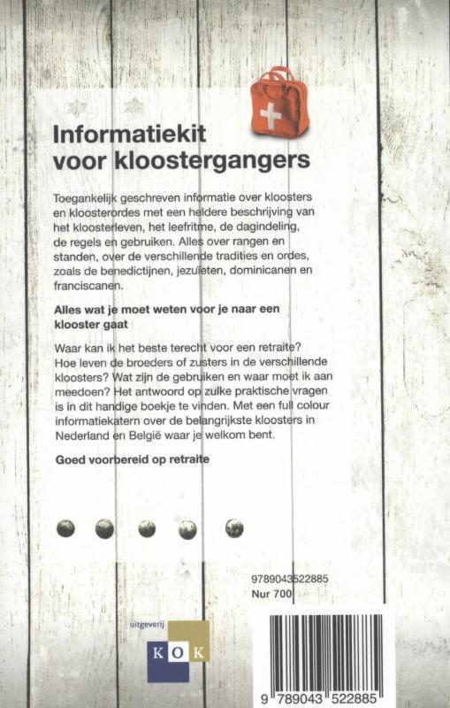 Achterkant van Eerste hulp bij kloosterbezoek