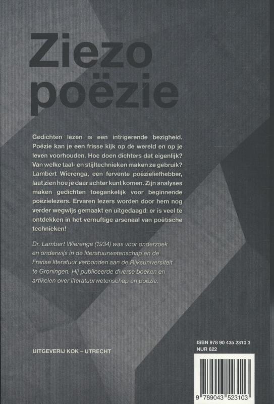 Achterkant van Ziezo poezie