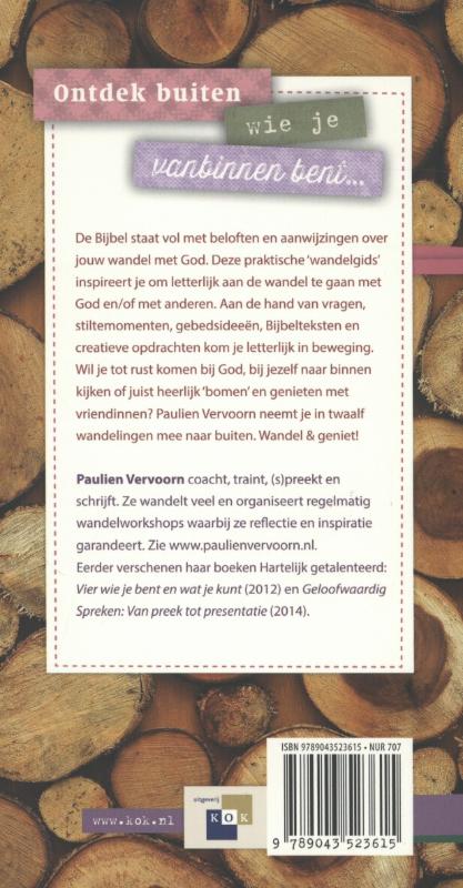 Achterkant van Wandelen & genieten met God