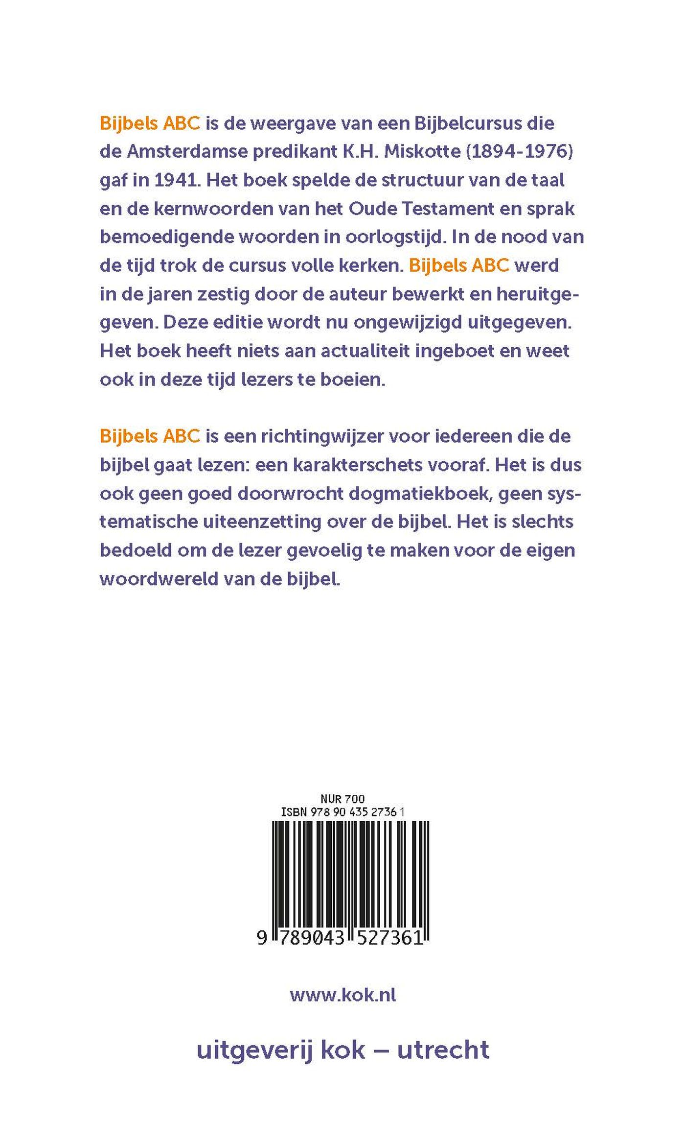 Achterkant van Bijbels ABC