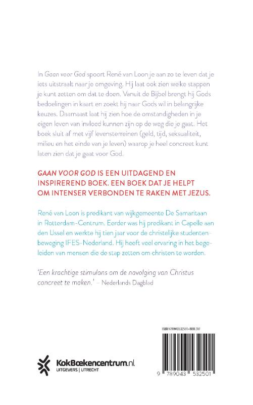 Achterkant van Gaan voor God