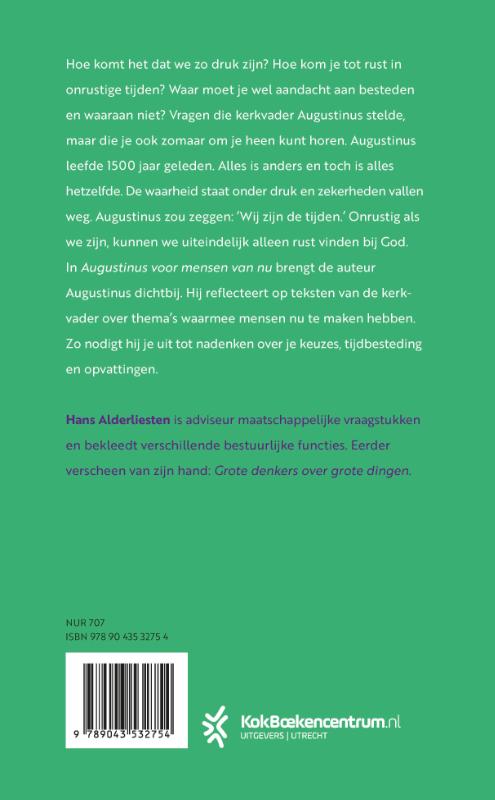 Achterkant van Augustinus voor mensen van nu