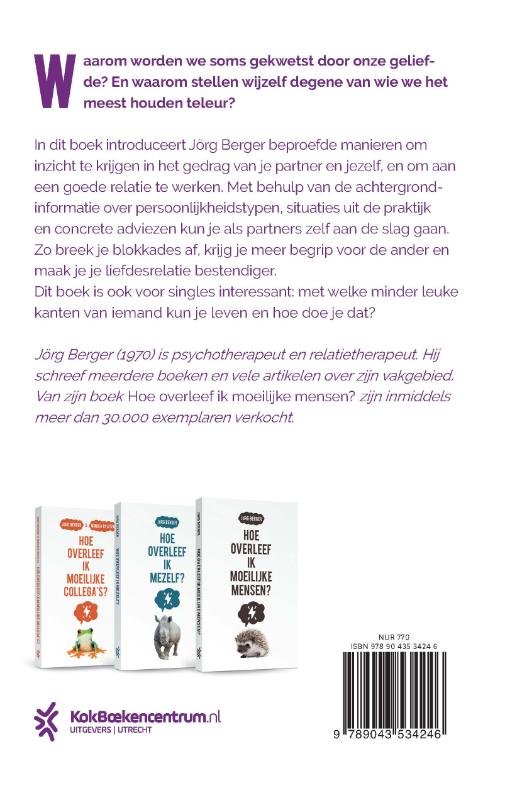 Achterkant van Hoe overleef ik mijn relatie?