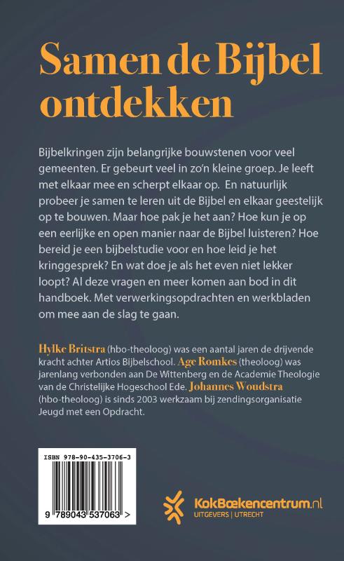 Achterkant van Samen de Bijbel ontdekken