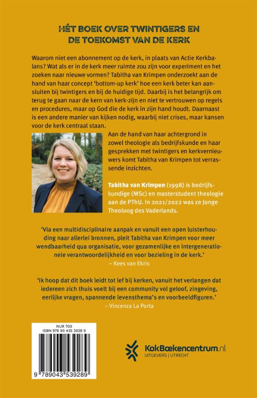 Achterkant van Bottom-up kerk