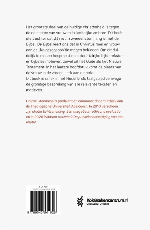 Achterkant van Geroepen tot de dienst