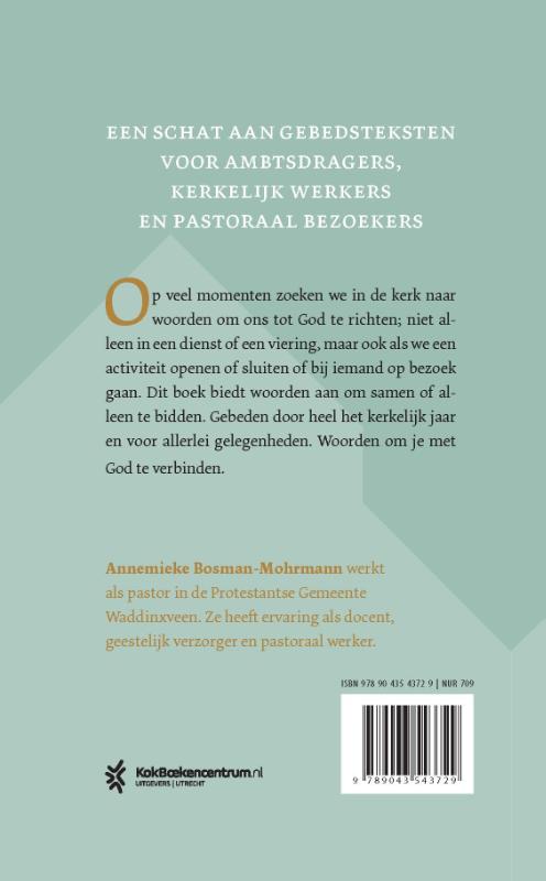 Achterkant van Gebeden voor de gemeente