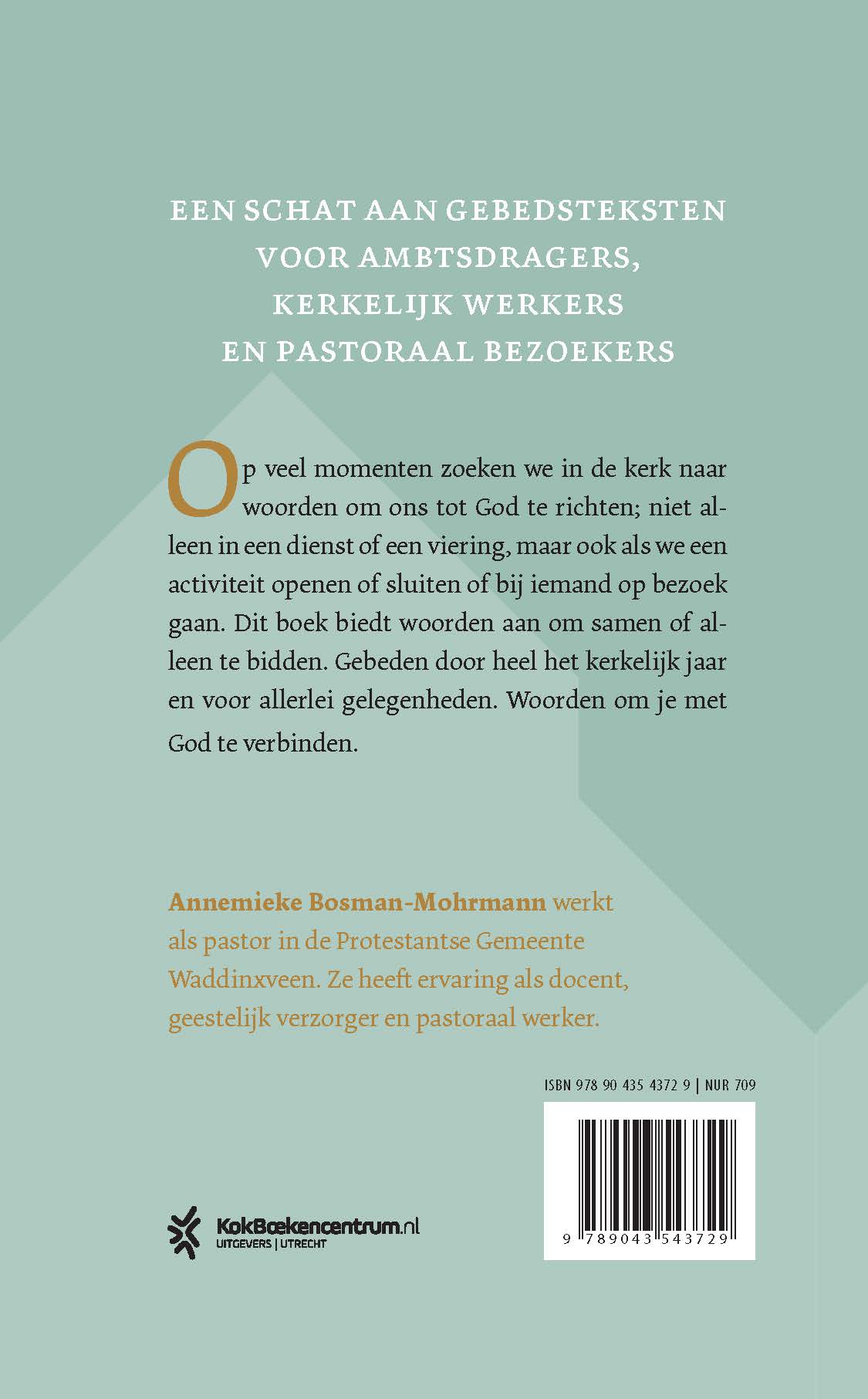 Achterkant van Gebeden voor de gemeente