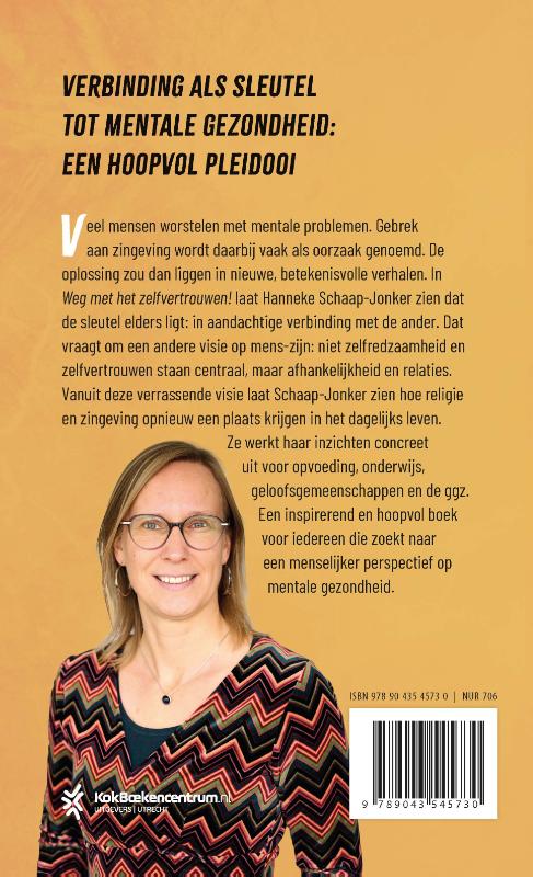 Achterkant van Weg met het zelfvertrouwen!