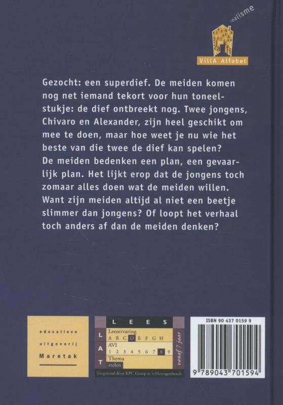 Achterkant van Superdief