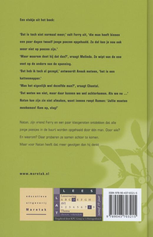 Achterkant van Kattenmepper