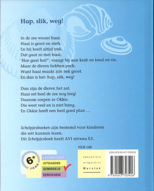 Achterkant van Hap, slik, weg!