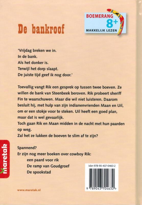 Achterkant van De bankroof