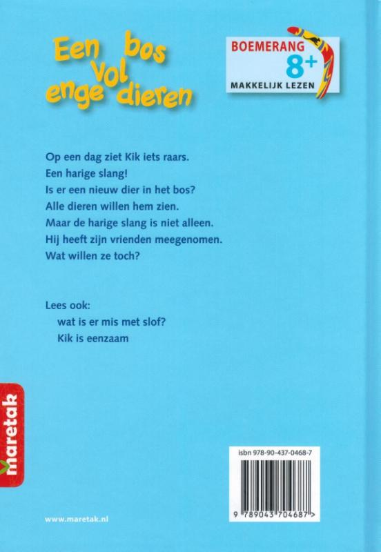 Achterkant van Een bos vol enge dieren