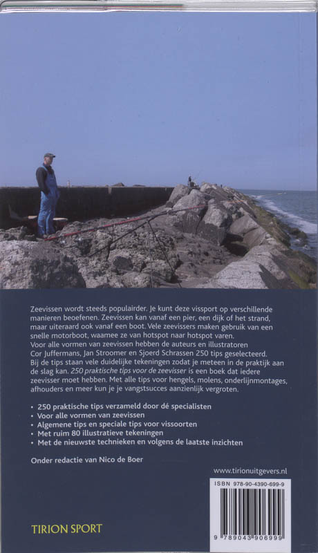 Achterkant van 250 praktische tips voor de zeevisser