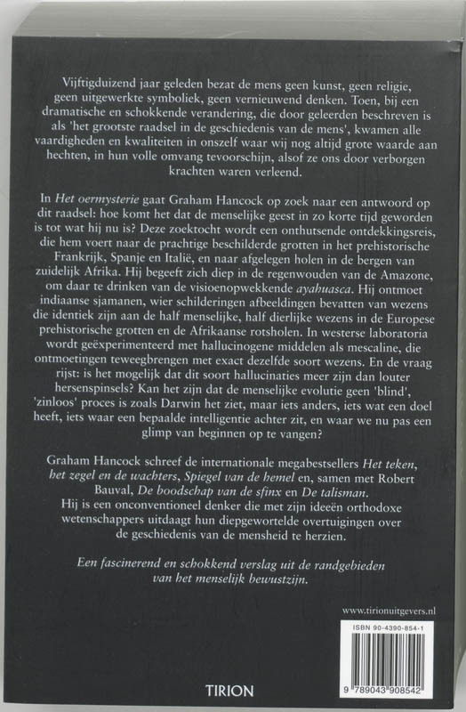Achterkant van Oermysterie