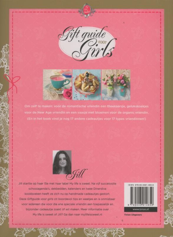 Achterkant van Gift guide voor girls