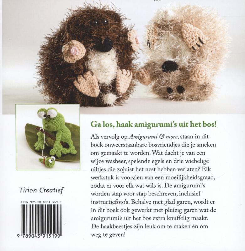 Achterkant van Amigurumi en forest friends