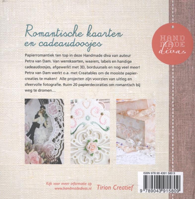 Achterkant van Romantische kaarten en cadeaudoosjes