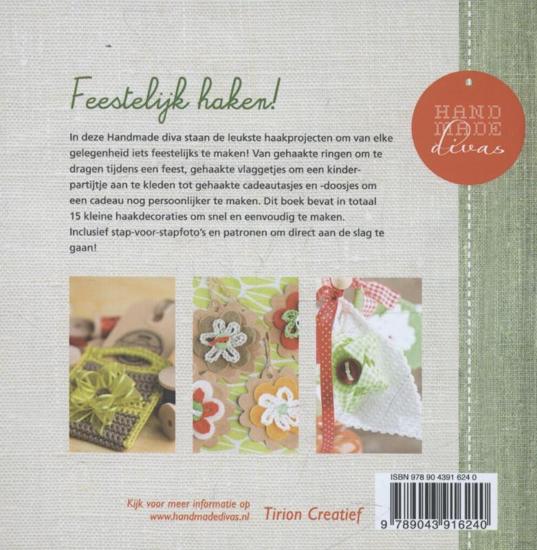 Achterkant van Feestelijk haken (Handmade Divas)