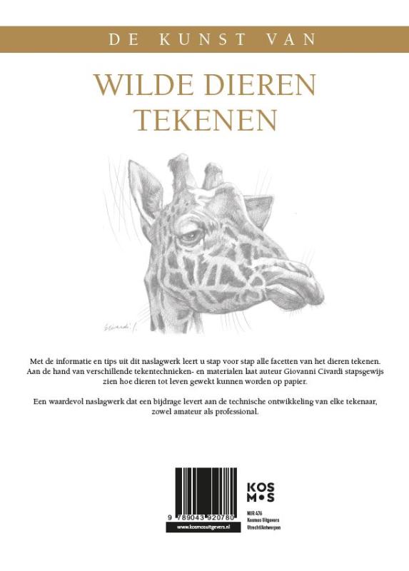 Achterkant van Wilde dieren tekenen
