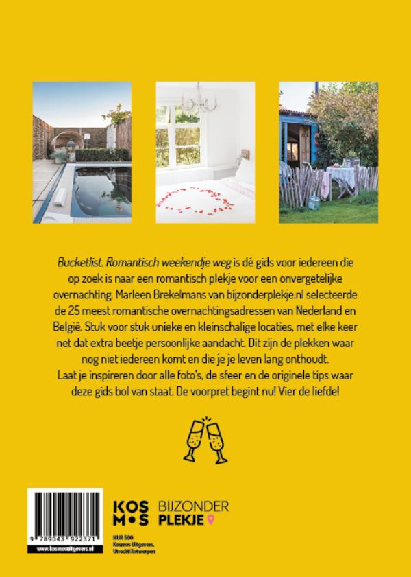 Achterkant van Bucketlist romantisch weekendje weg