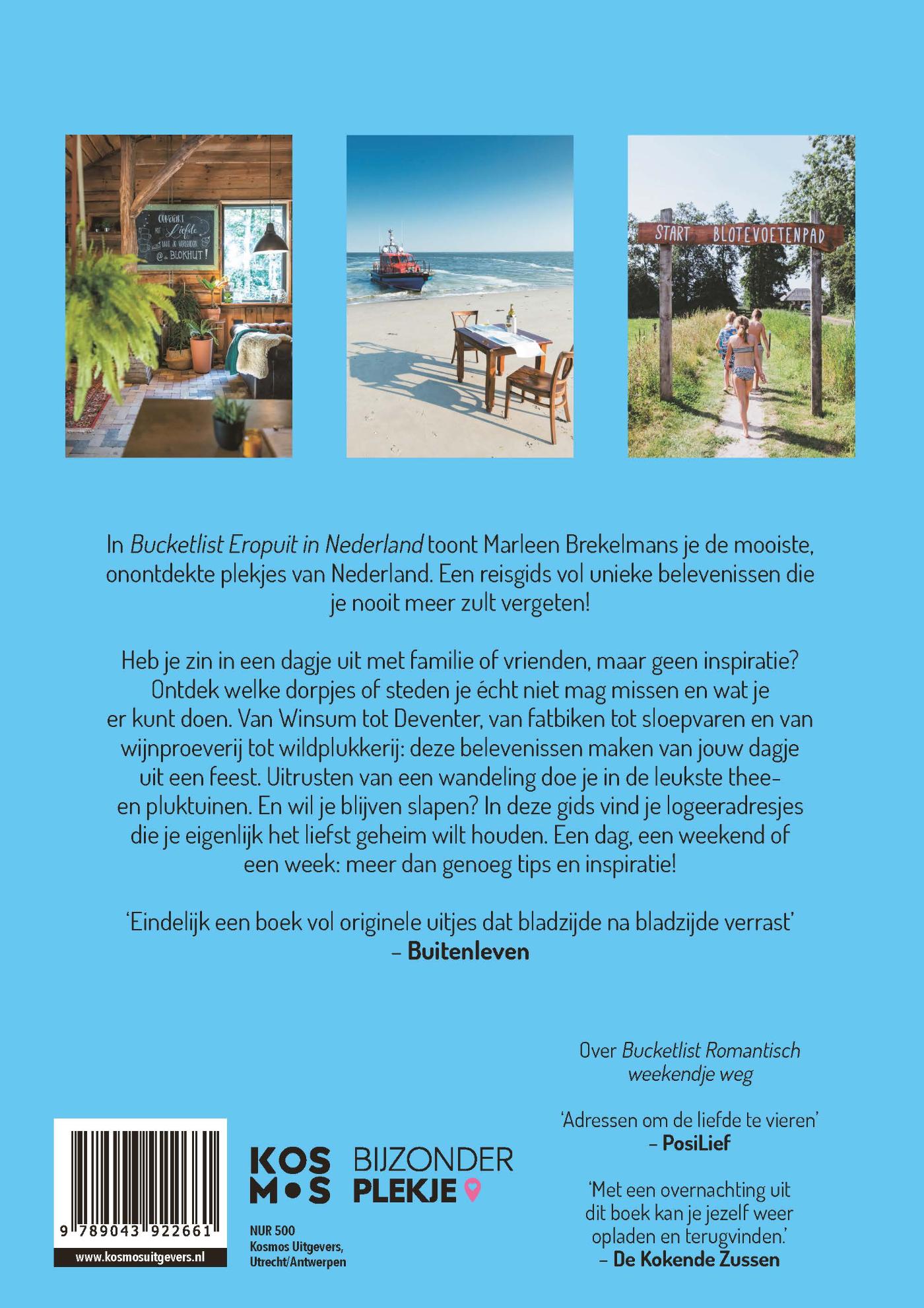 Achterkant van Bucketlist eropuit in Nederland