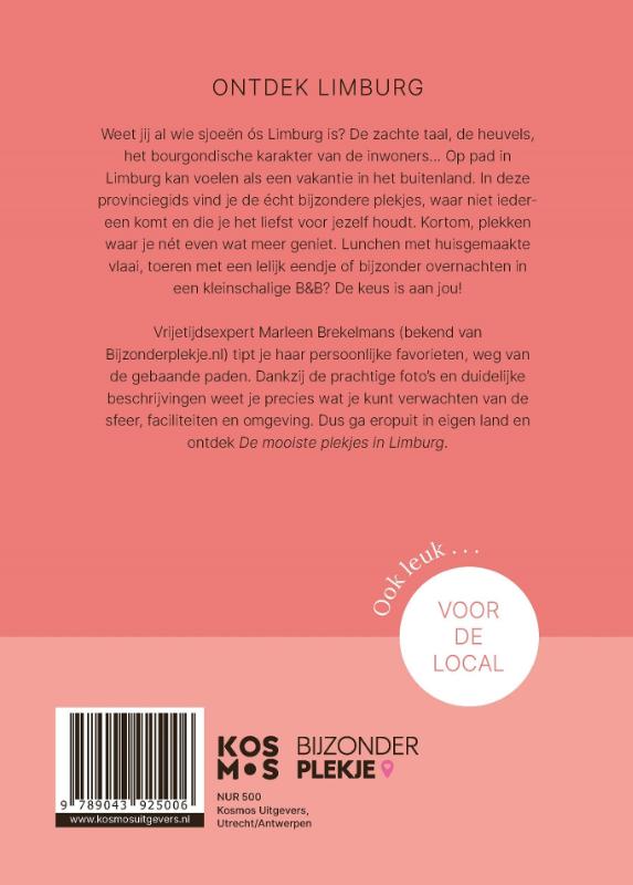 Achterkant van De mooiste plekjes in Limburg