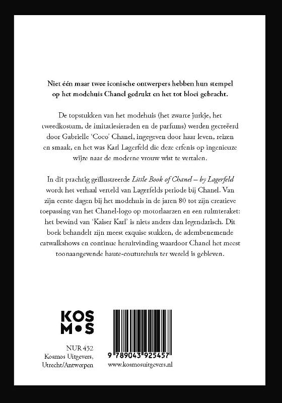Achterkant van Little Book of Chanel - by Lagerfeld