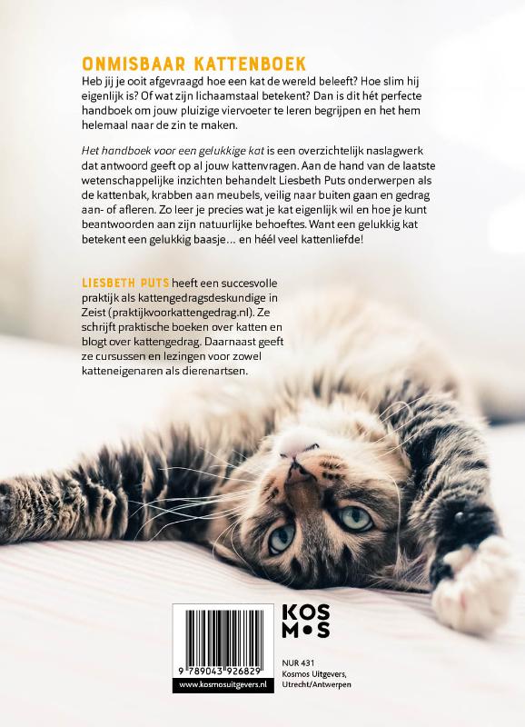 Achterkant van Het handboek voor een gelukkige kat
