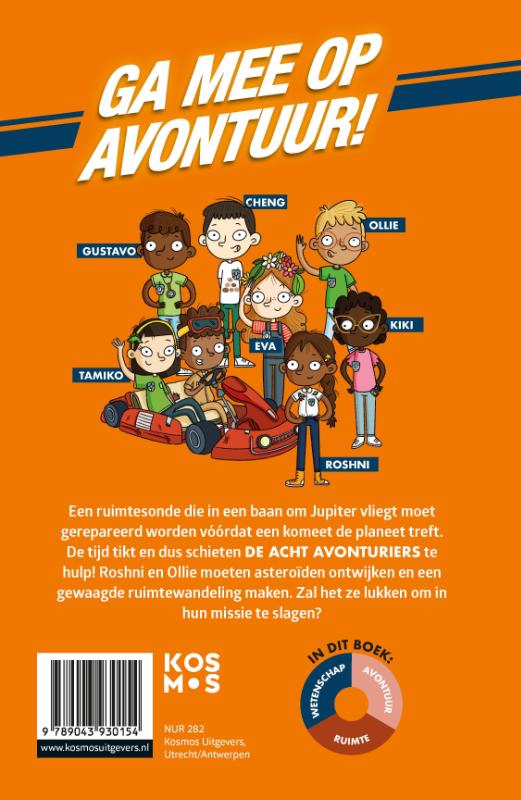 Achterkant van De kometenregen