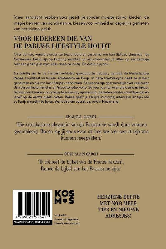 Achterkant van Leef als een Parisienne