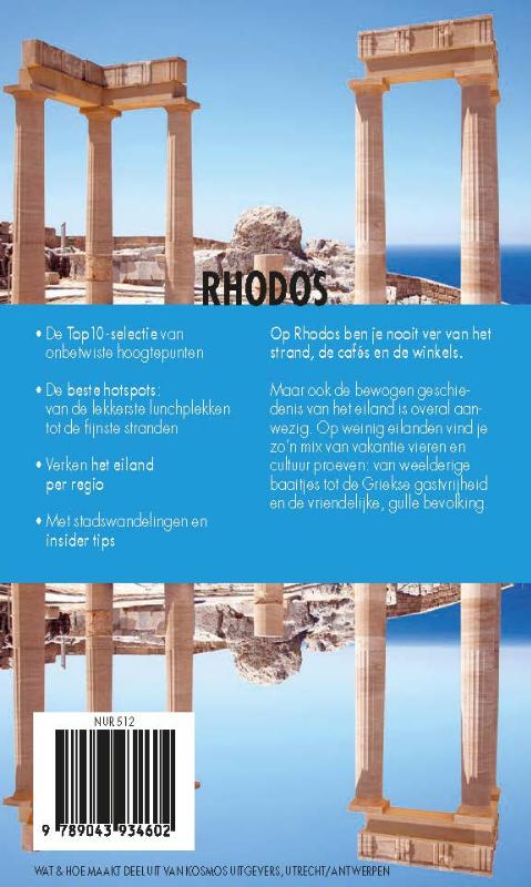 Achterkant van Rhodos