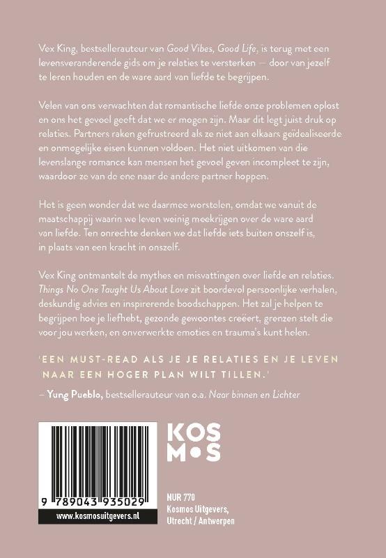 Achterkant van Things No One Taught Us About Love