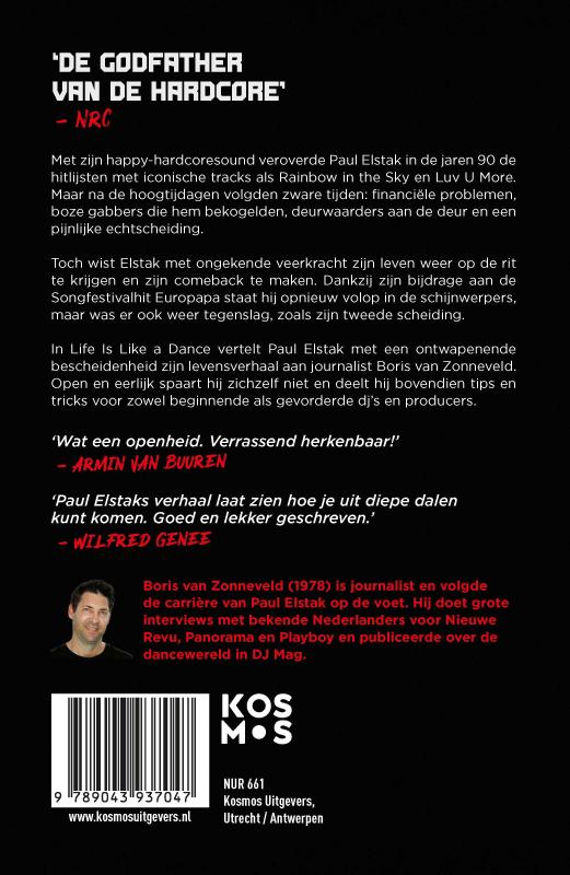 Achterkant van Life Is Like a Dance - Paul Elstak